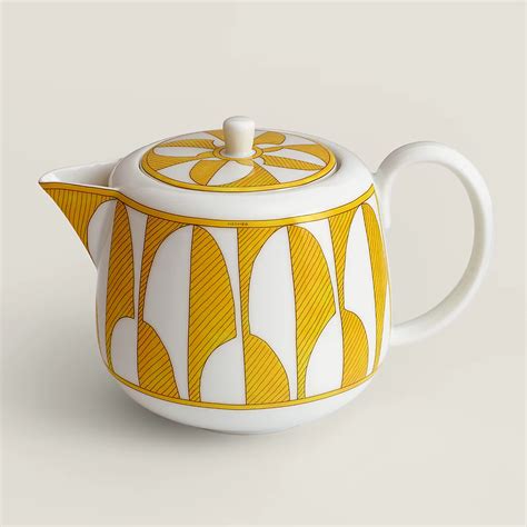 hermes tea pot blue